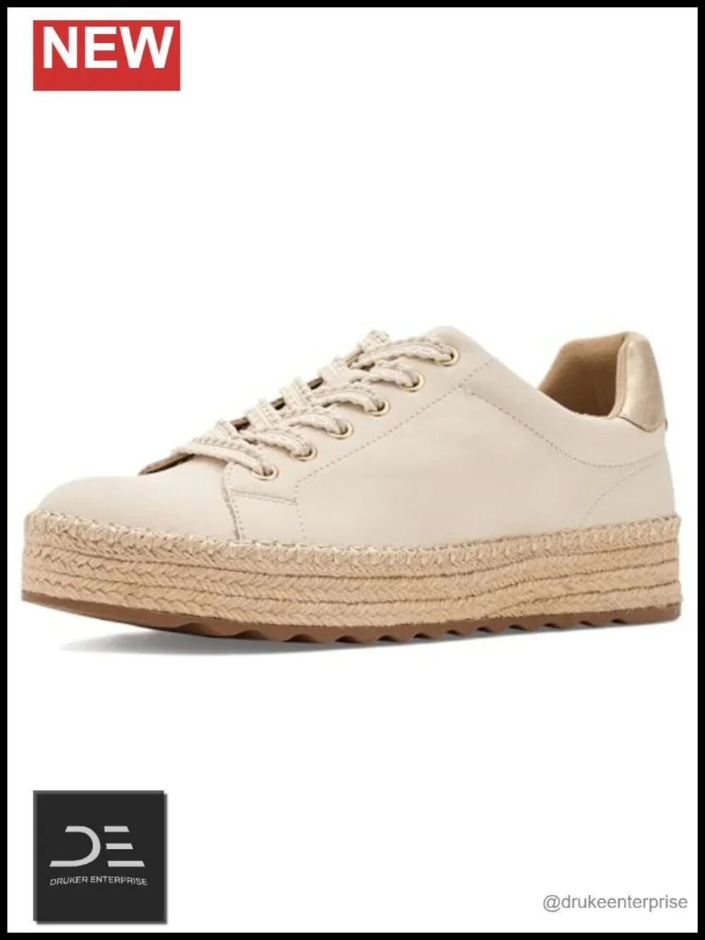 Platform Espadrille Wedge Sneakers with High Heel
